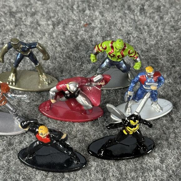 Jada Toys ~Marvel 2 Inch Nano Diecast Metal Figures~ 7 Pcs Lot~Play Grade -Metal - Picture 4 of 6